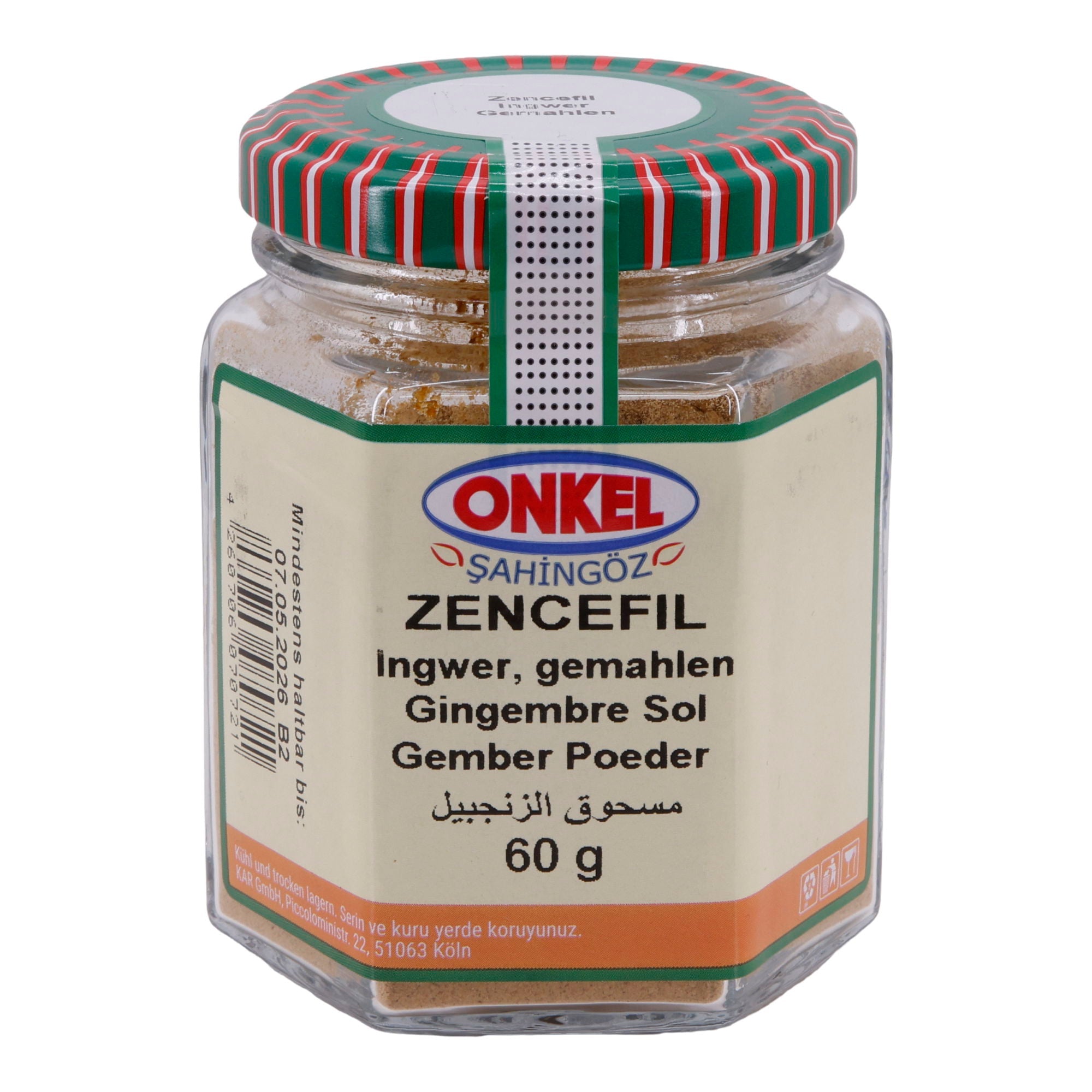 Gewürz Onkel Şahingöz Zencefil | Ingwer gemahlen | 60 g ONKEL SAHINGÖZ